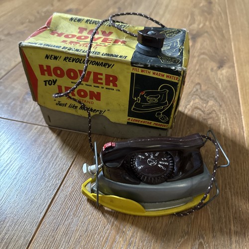 Vintage toy iron hoover - iron,